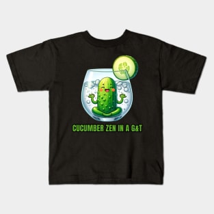 Cucumber Zen - Find Your Balance in a G&T Shirt Kids T-Shirt